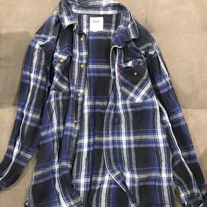 Blue Levi flannel